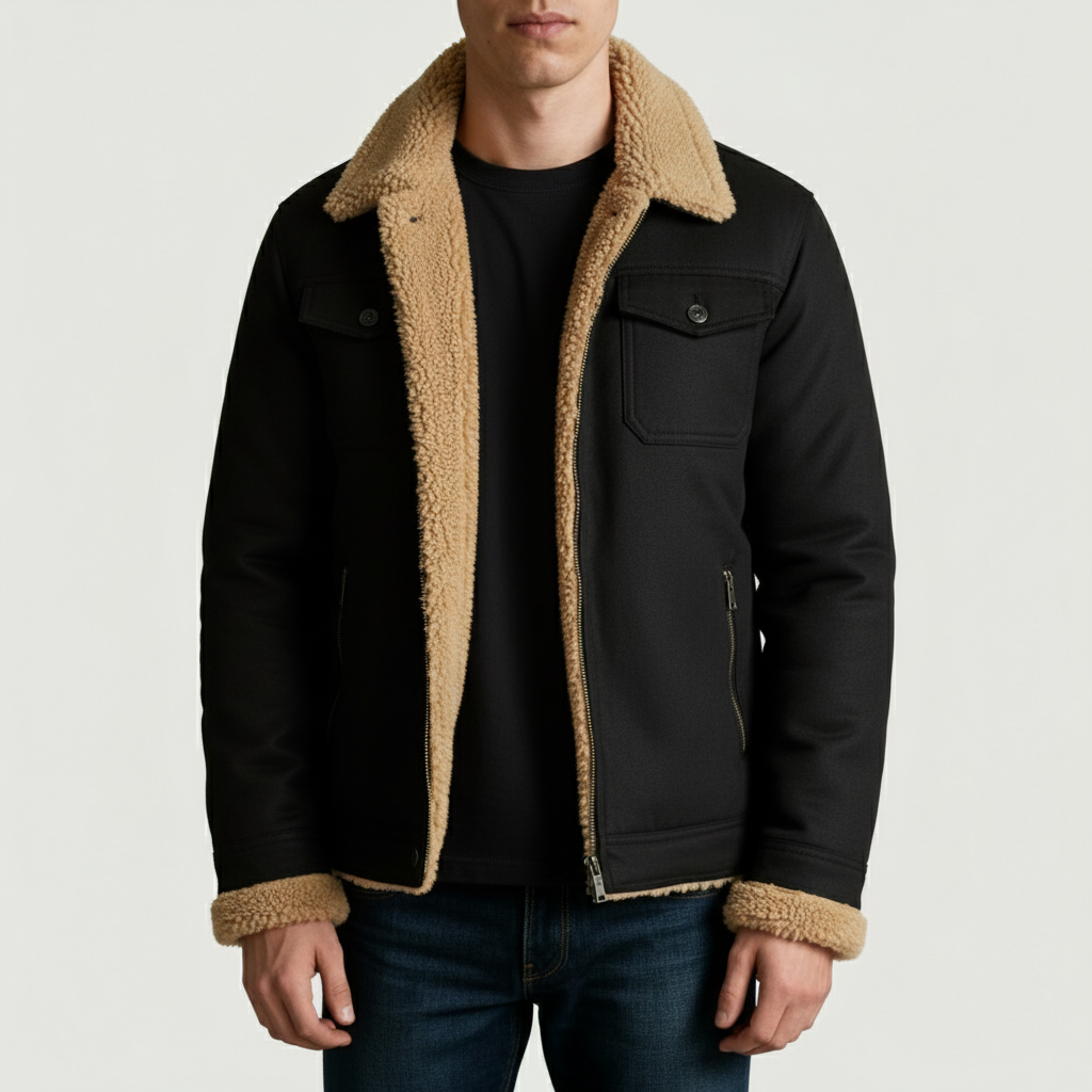 Lunvumo | Warme Heren Bomberjas Winter met Zakken