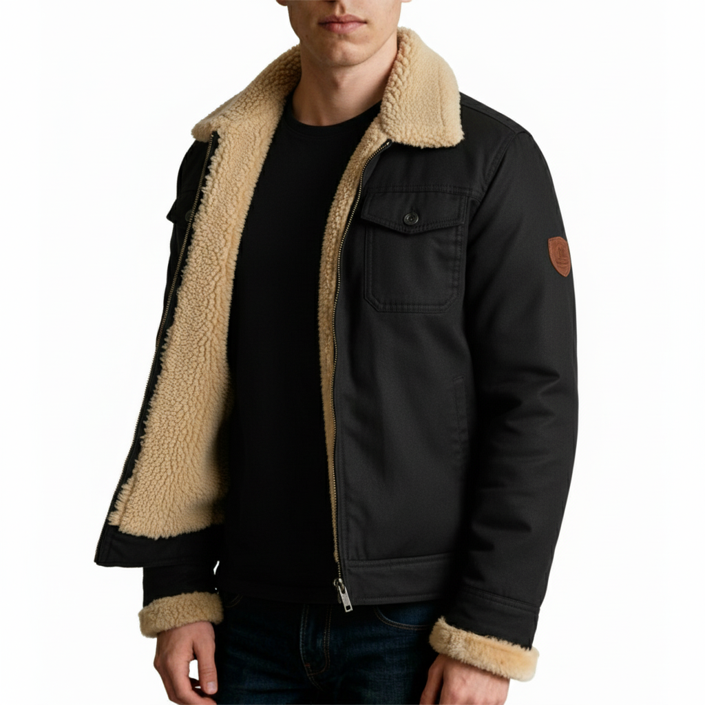 Lunvumo | Warme Heren Bomberjas Winter met Zakken